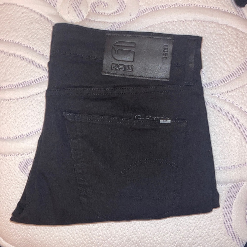 GSTAR 3301 Slim Jean rinsed black 31X30